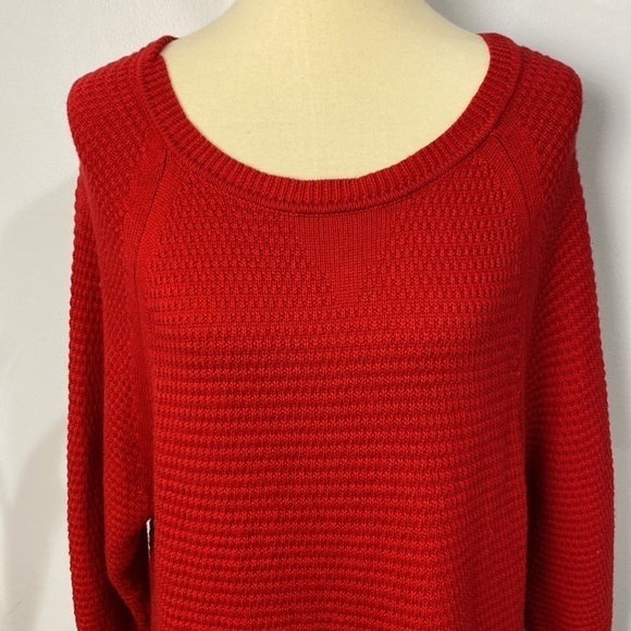 Lane Bryant 3/4 Sleeve Sweater Red Size 14/16 - Picture 2 of 9